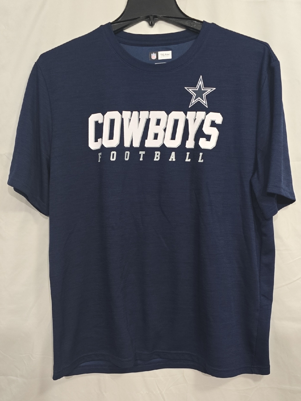 NFL Team Apparel Mens 2X Navy Blue Cowboys Football Tee